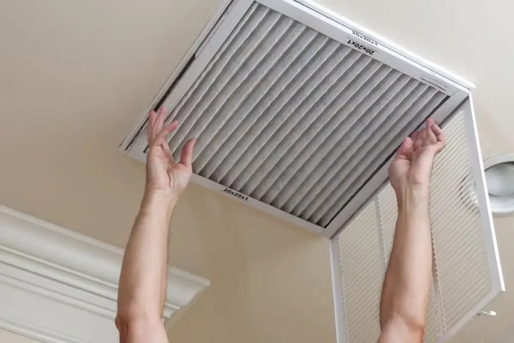 Changing air filter